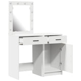 vidaXL Kaptafel met lade 2 pcs Wit 50 x 41 x 135 cm Bewerkt hout