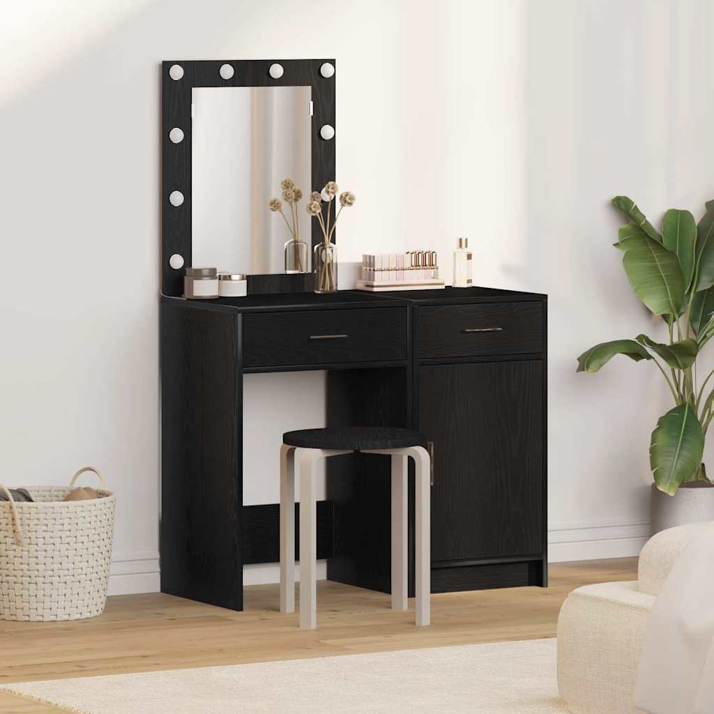 vidaXL Kaptafel met lade 2 pcs Wit 50 x 41 x 135 cm Bewerkt hout