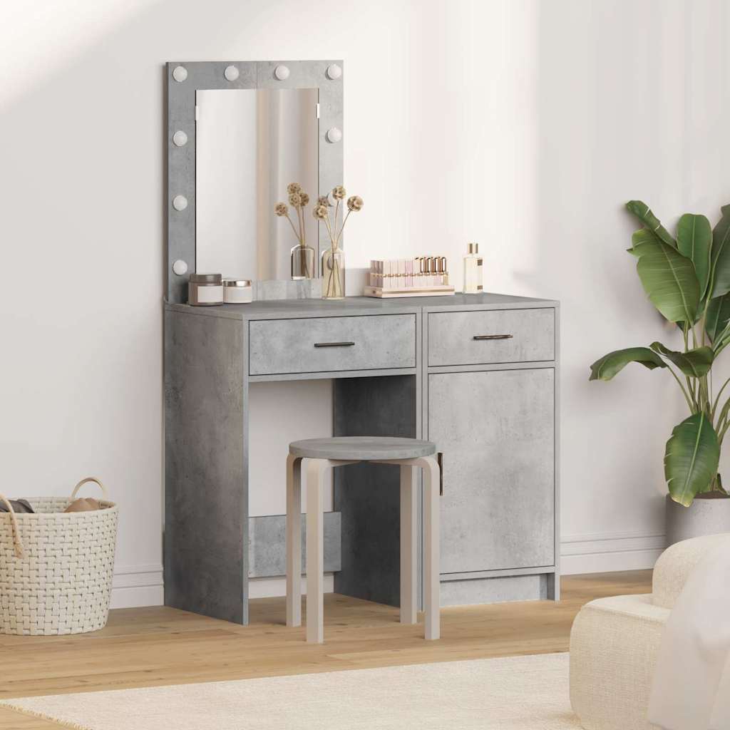vidaXL Kaptafel met lade 2 pcs Wit 50 x 41 x 135 cm Bewerkt hout