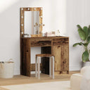 vidaXL Kaptafel met lade 2 pcs Wit 50 x 41 x 135 cm Bewerkt hout