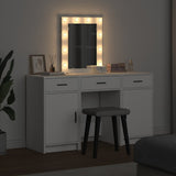 vidaXL Dressing table with mirror lights White 50 x 41 x 135 cm Engineered wood