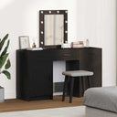 vidaXL Dressing table with mirror lights White 50 x 41 x 135 cm Engineered wood