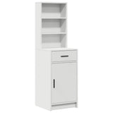 vidaXL Dressing tafel set met LED met lade 2 pcs Wit Bewerkt hout