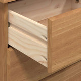 vidaXL Hutch ASKIM Honingwas 91 x 40 x 200,5 cm Massief grenenhout