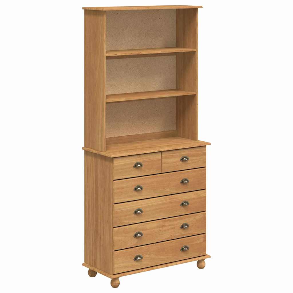 vidaXL Hutch ASKIM Honingwas 91 x 40 x 200,5 cm Massief grenenhout