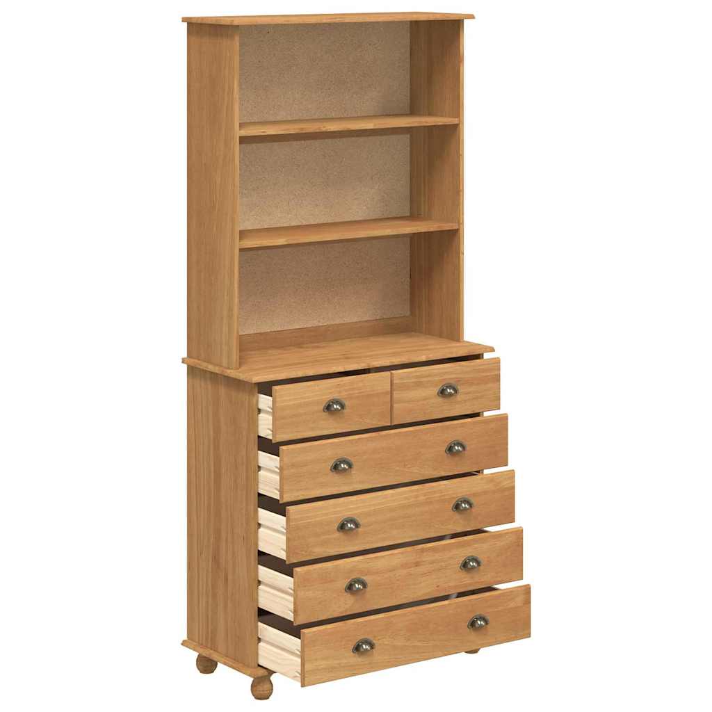 vidaXL Hutch ASKIM Honingwas 91 x 40 x 200,5 cm Massief grenenhout