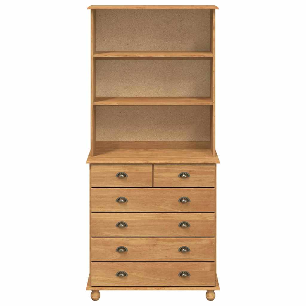 vidaXL Hutch ASKIM Honingwas 91 x 40 x 200,5 cm Massief grenenhout