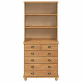 vidaXL Hutch ASKIM Honingwas 91 x 40 x 200,5 cm Massief grenenhout