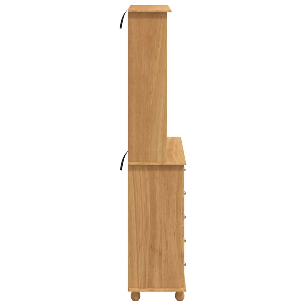 vidaXL Hutch ASKIM Honingwas 91 x 40 x 200,5 cm Massief grenenhout