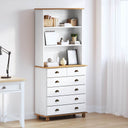 vidaXL Hutch ASKIM Honingwas 91 x 40 x 200,5 cm Massief grenenhout