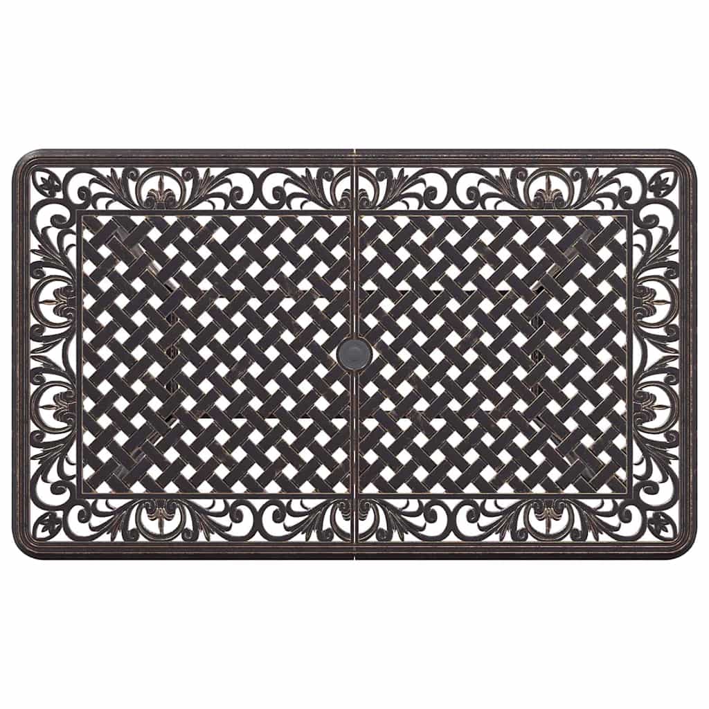 vidaXL Tuin Eettafel Set 5 pcs Wit Aluminium