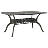 vidaXL Tuin Eettafel Set 5 pcs Wit Aluminium