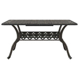 vidaXL Tuin Eettafel Set 5 pcs Wit Aluminium