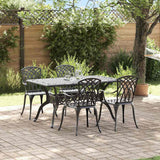 vidaXL Tuin Eettafel Set 5 pcs Wit Aluminium