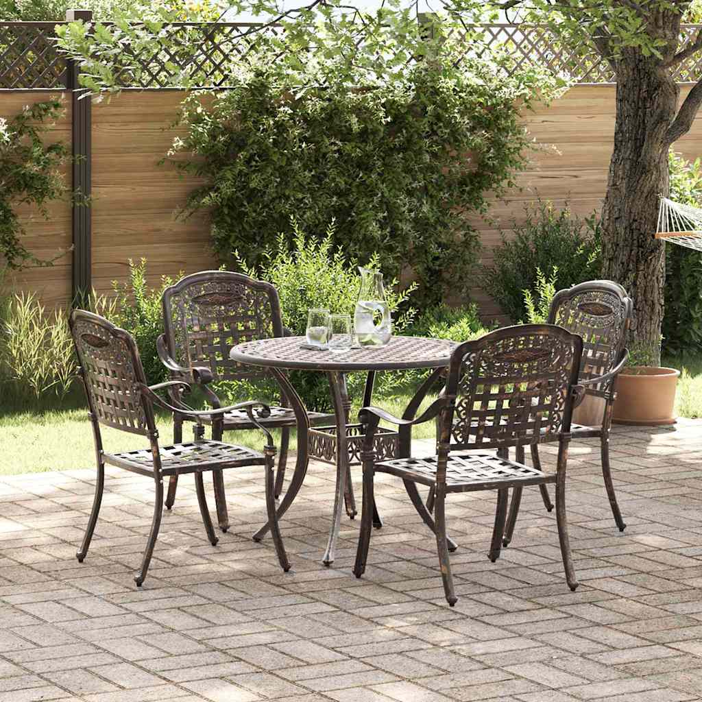 vidaXL Ensemble de jardinage 5 pcs Vert Aluminium
