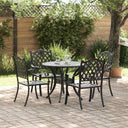 vidaXL Garden Dining Set 5 pcs Green Aluminium