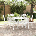 vidaXL Garden Dining Set 5 pcs Green Aluminium