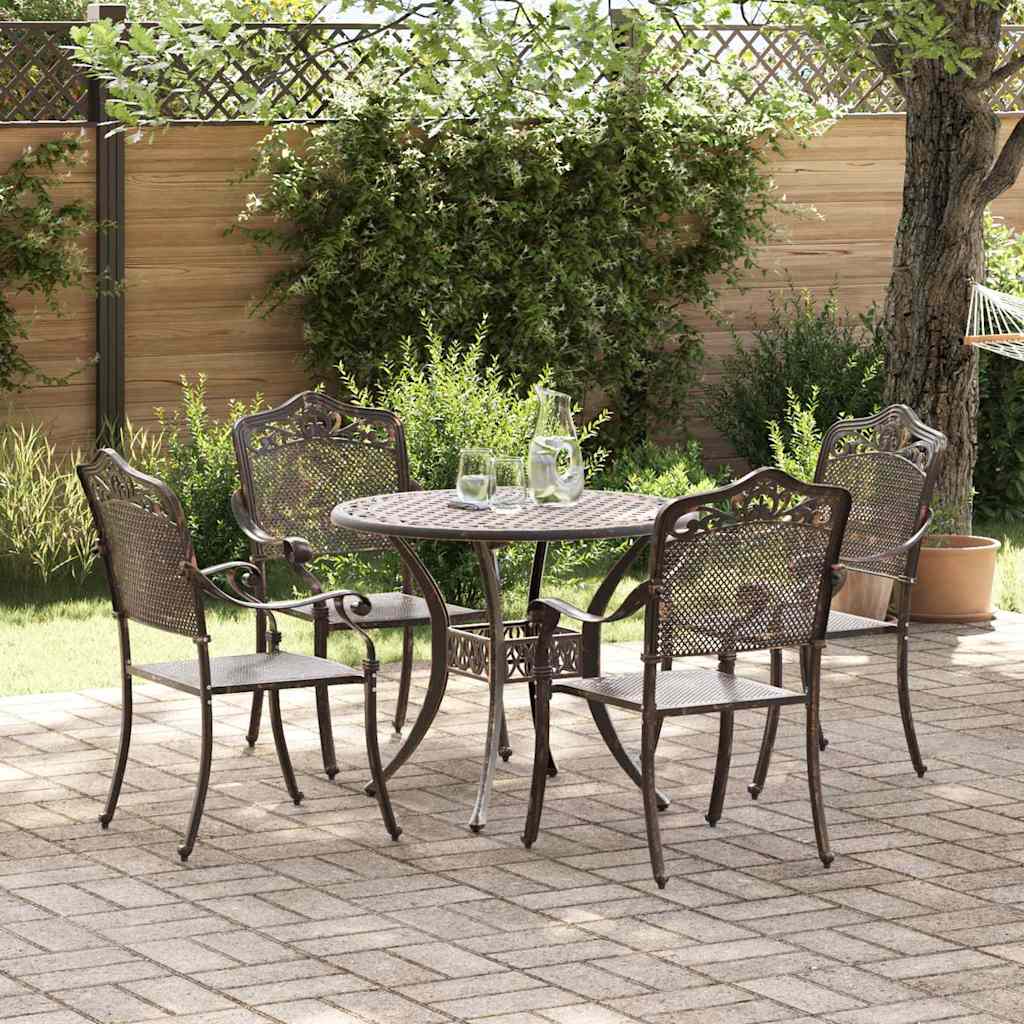 vidaXL Ensemble de jardinage 5 pcs Vert Aluminium