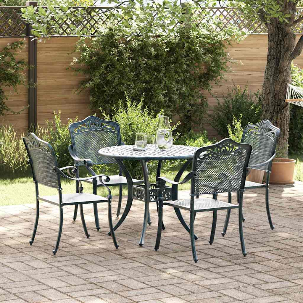 vidaXL Ensemble de jardinage 5 pcs Vert Aluminium