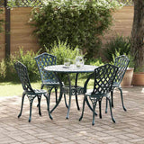 vidaXL Ensemble de jardinage 5 pcs Vert Aluminium