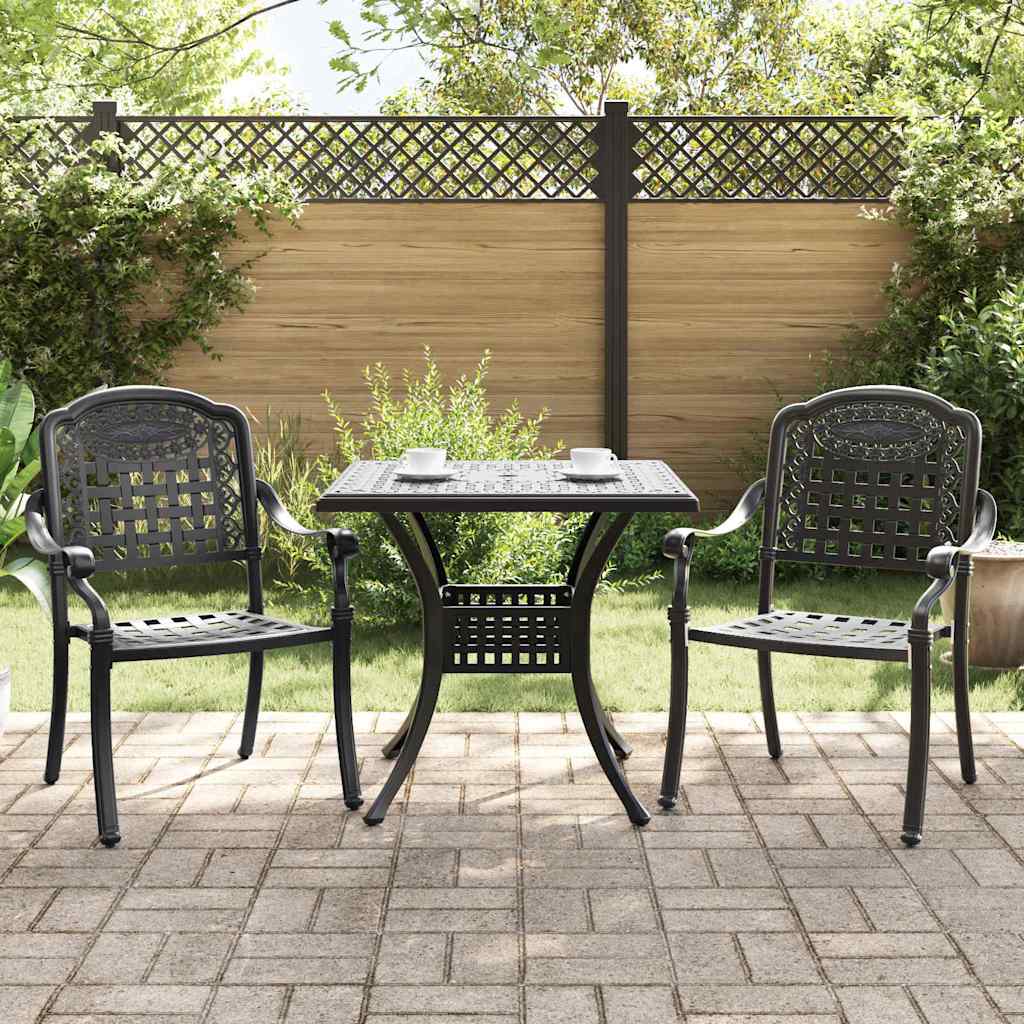 vidaXL Tuinstafel Set 3 pcs Brons Gegoten Aluminium