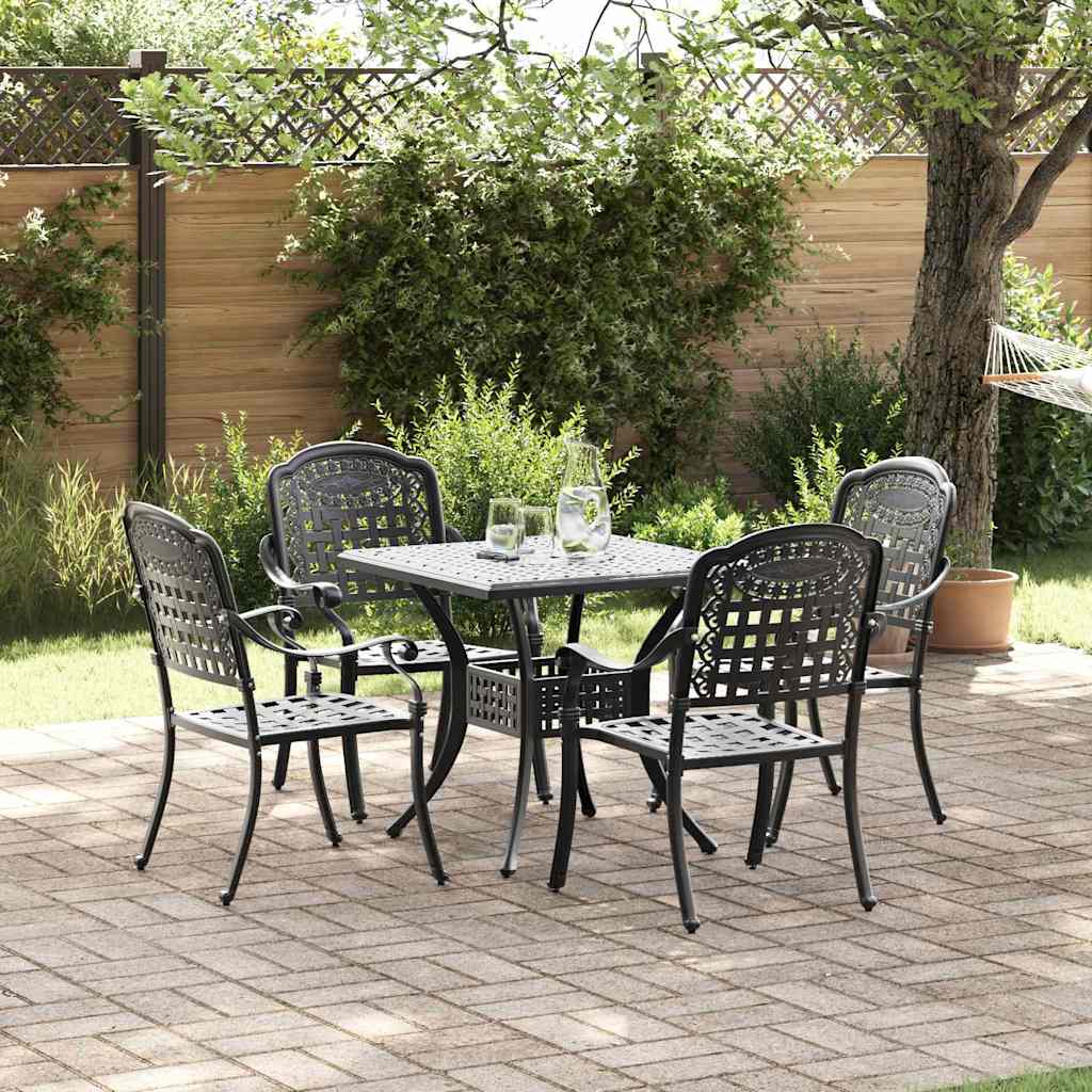vidaXL Tuinstafel Set 3 pcs Brons Gegoten Aluminium