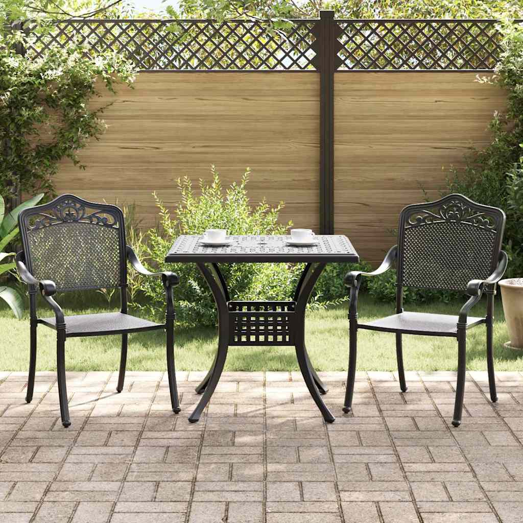 vidaXL Tuinstafel Set 3 pcs Brons Gegoten Aluminium