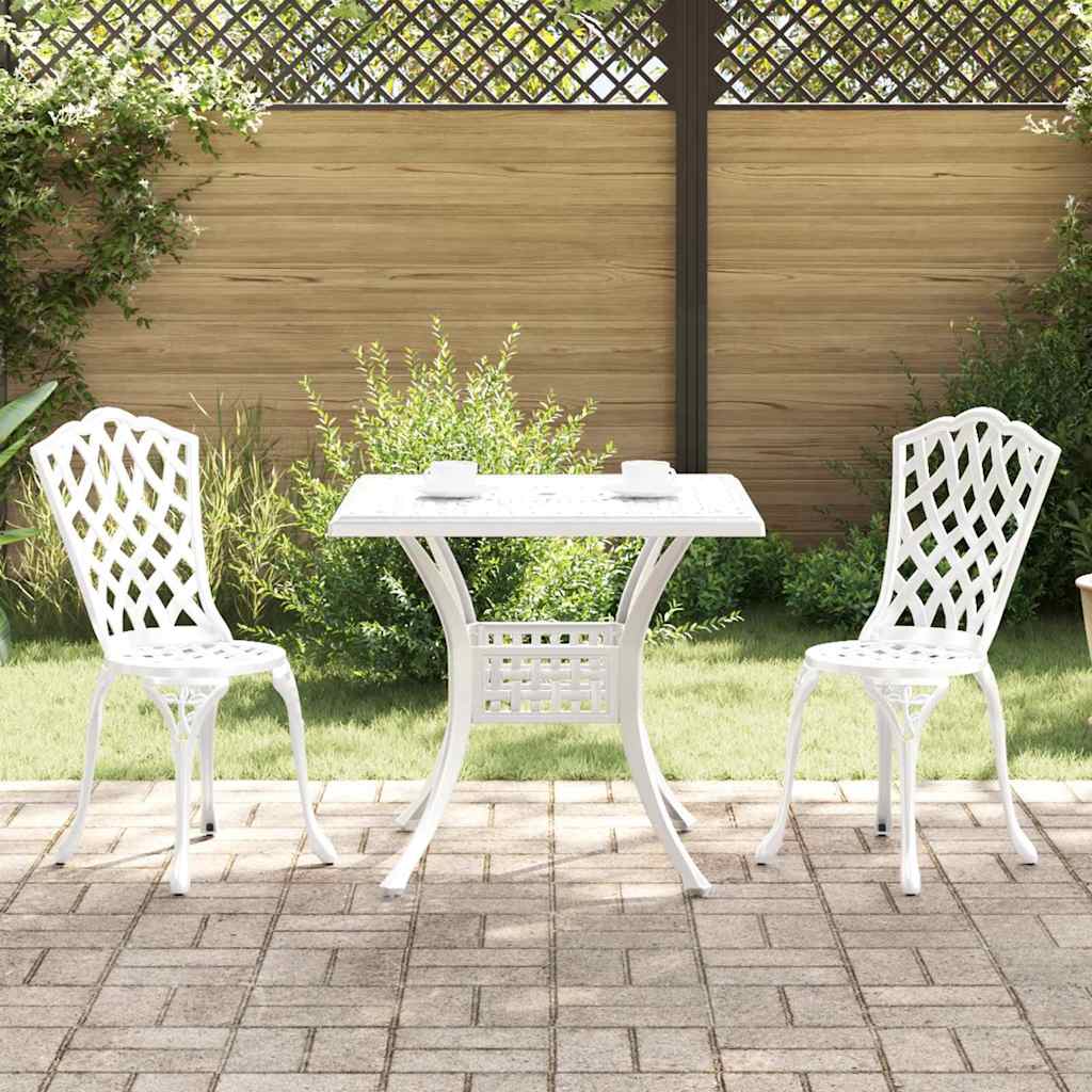 vidaXL Tuinstafel Set 3 pcs Brons Gegoten Aluminium