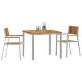 vidaXL Outdoor Dining Set 3 pcs Brown Solid Acacia Wood