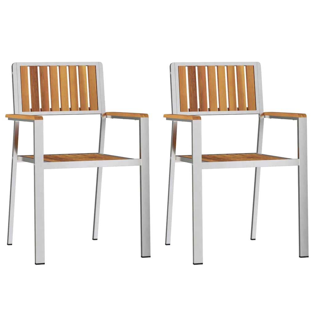 vidaXL Outdoor Dining Set 3 pcs Brown Solid Acacia Wood