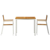 vidaXL Outdoor Dining Set 3 pcs Brown Solid Acacia Wood