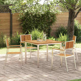 vidaXL Outdoor Dining Set 3 pcs Brown Solid Acacia Wood