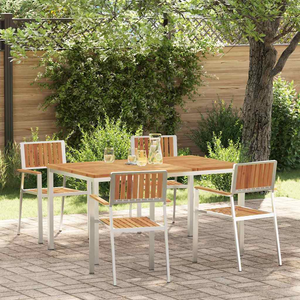 vidaXL Outdoor Dining Set 3 pcs Brown Solid Acacia Wood