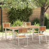 vidaXL Outdoor Dining Set 3 pcs Brown Solid Acacia Wood