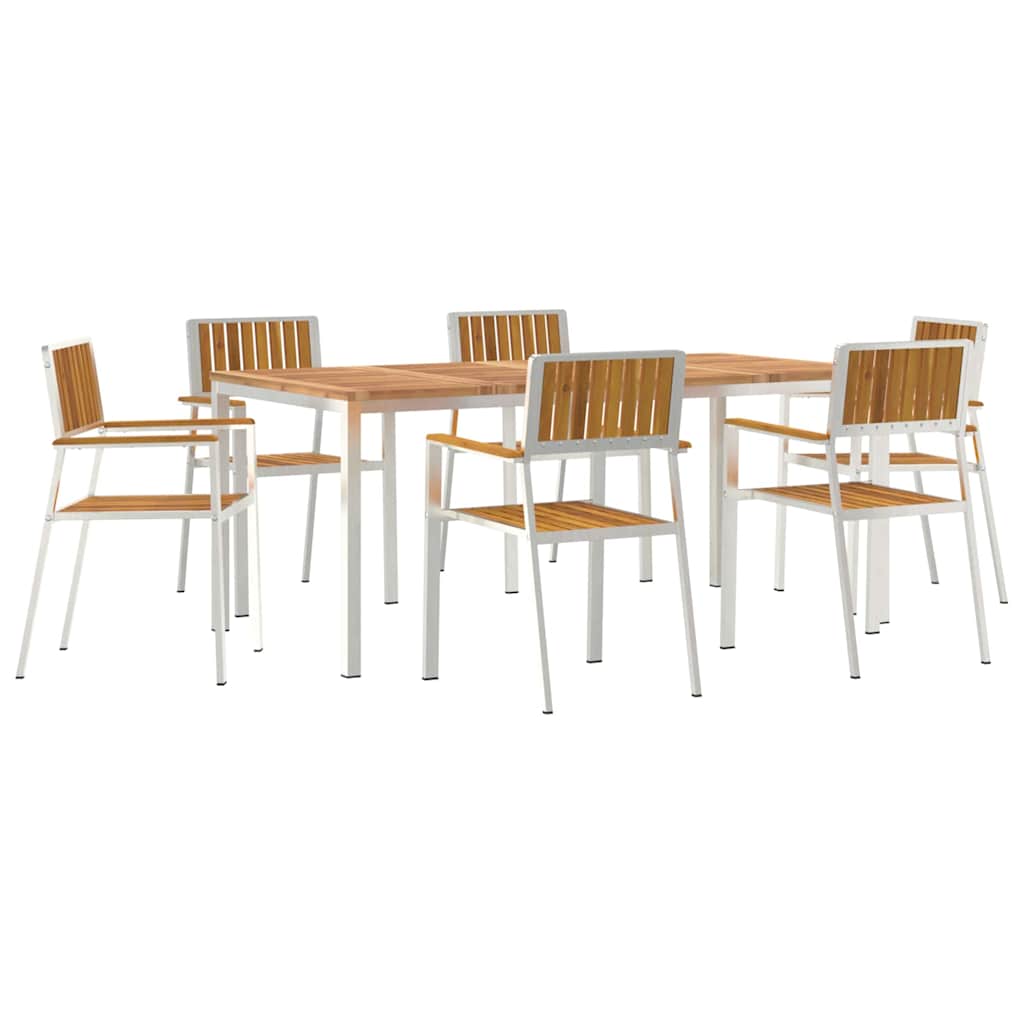vidaXL Outdoor Dining Set 3 pcs Brown Solid Acacia Wood