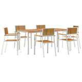 vidaXL Outdoor Dining Set 3 pcs Brown Solid Acacia Wood