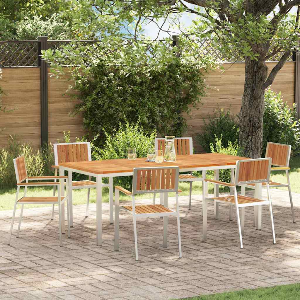 vidaXL Outdoor Dining Set 3 pcs Brown Solid Acacia Wood