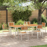 vidaXL Outdoor Dining Set 3 pcs Brown Solid Acacia Wood