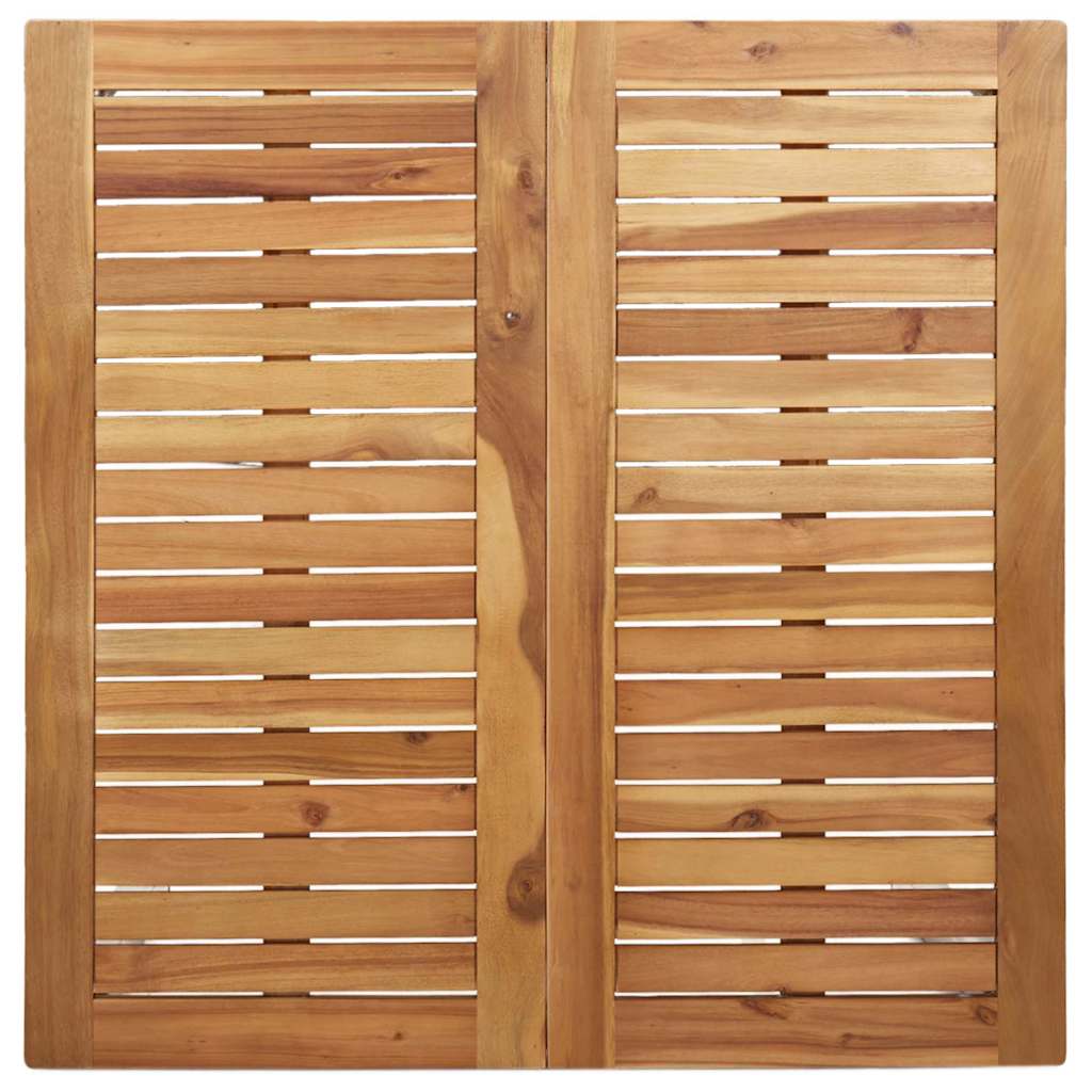 vidaXL Tuin Eettafel Set 3 pcs Bruin Massief Acacia Hout