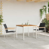 vidaXL Tuin Eettafel Set 3 pcs Bruin Massief Acacia Hout