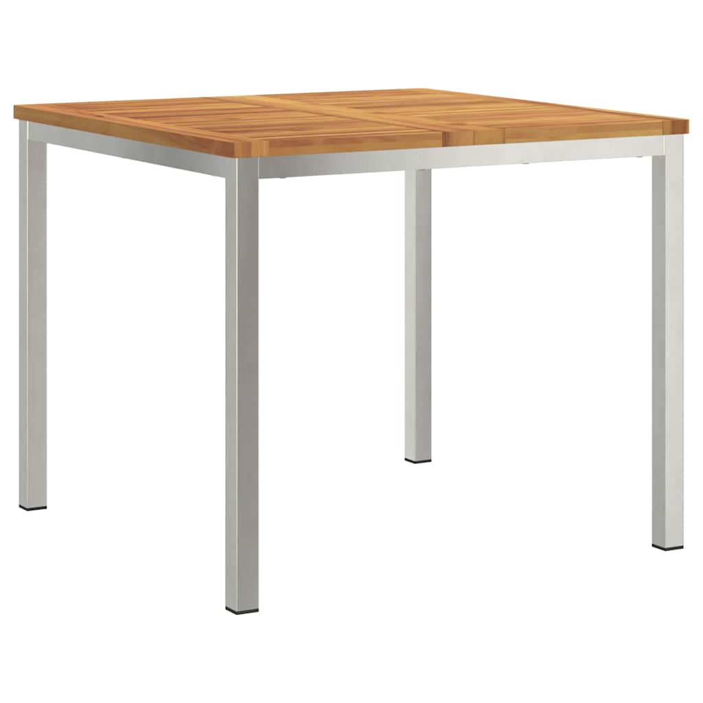 vidaXL Tuin Eettafel Set 3 pcs Bruin Massief Acacia Hout