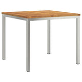 vidaXL Tuin Eettafel Set 3 pcs Bruin Massief Acacia Hout