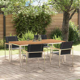 vidaXL Tuin Eettafel Set 3 pcs Bruin Massief Acacia Hout