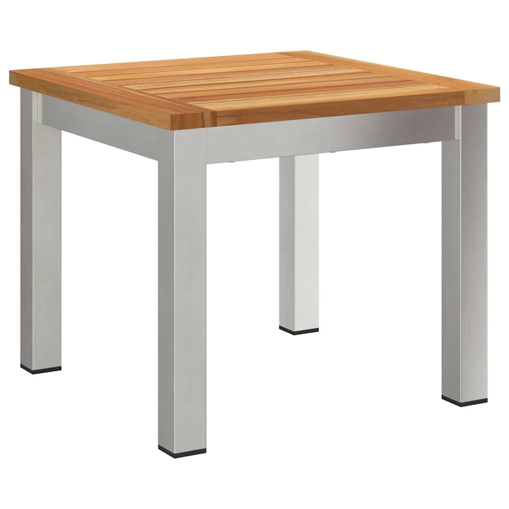 vidaXL Tuin Eettafel Set 3 pcs Bruin Massief Acacia Hout