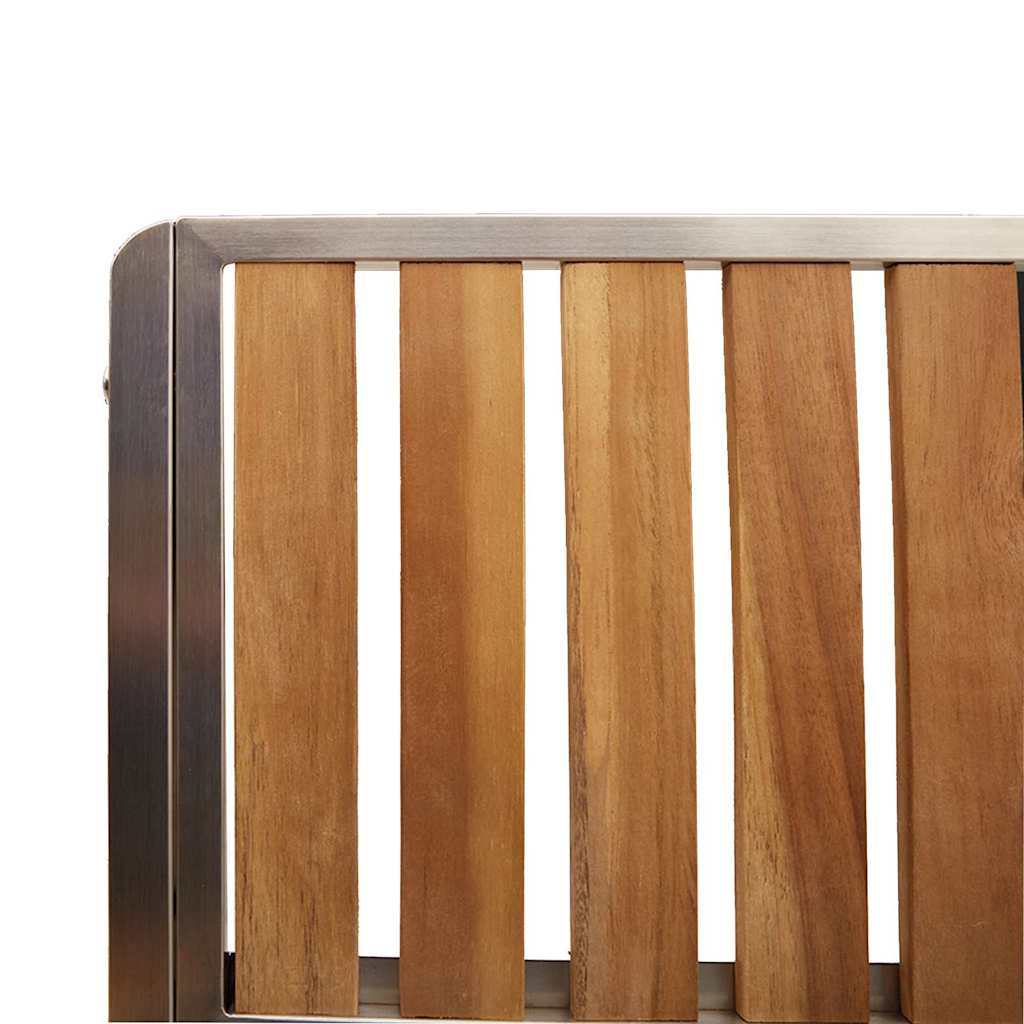 vidaXL Tuin Eettafel Set 3 pcs Bruin Massief Acacia Hout