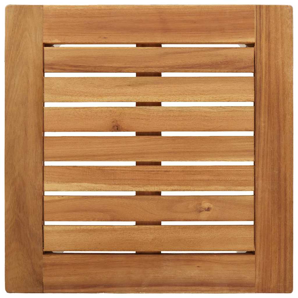 vidaXL Tuin Eettafel Set 3 pcs Bruin Massief Acacia Hout