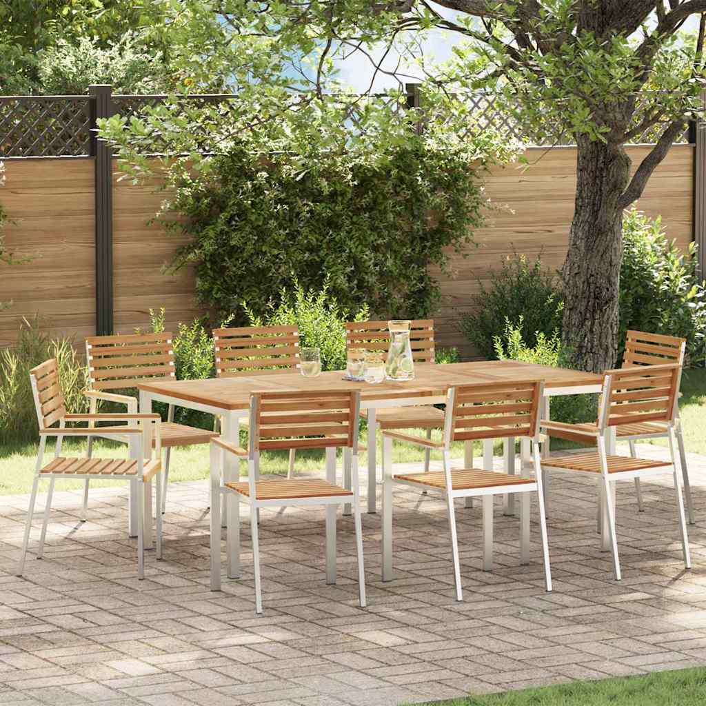 vidaXL Tuinstoel 6 pcs Olie Natuurlijk Massief Acacia Hout