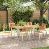 vidaXL Tuinstoel 6 pcs Bruin 56 x 54,5 x 87 cm Massief Acacia Hout