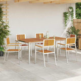 vidaXL Tuinstoel 6 pcs Bruin 56 x 54,5 x 87 cm Massief Acacia Hout