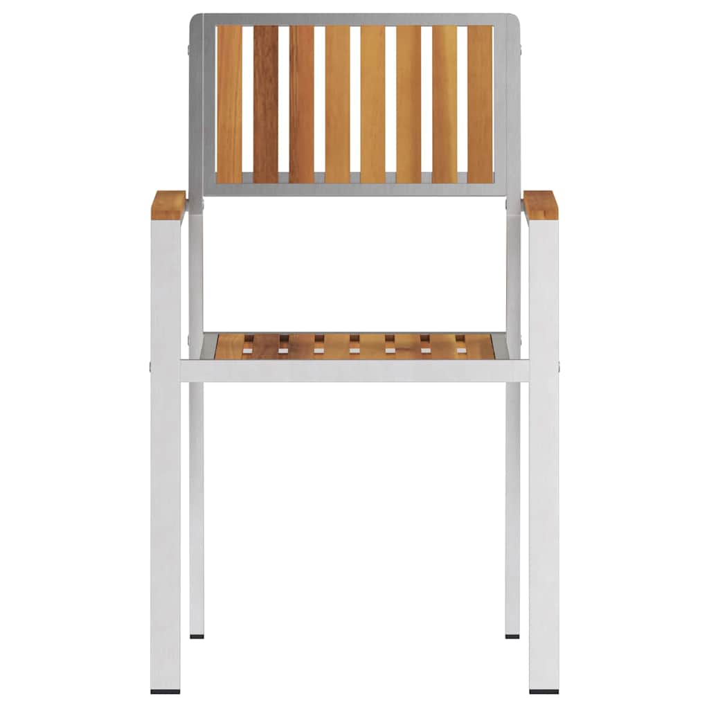 vidaXL Tuinstoel 6 pcs Bruin 56 x 54,5 x 87 cm Massief Acacia Hout